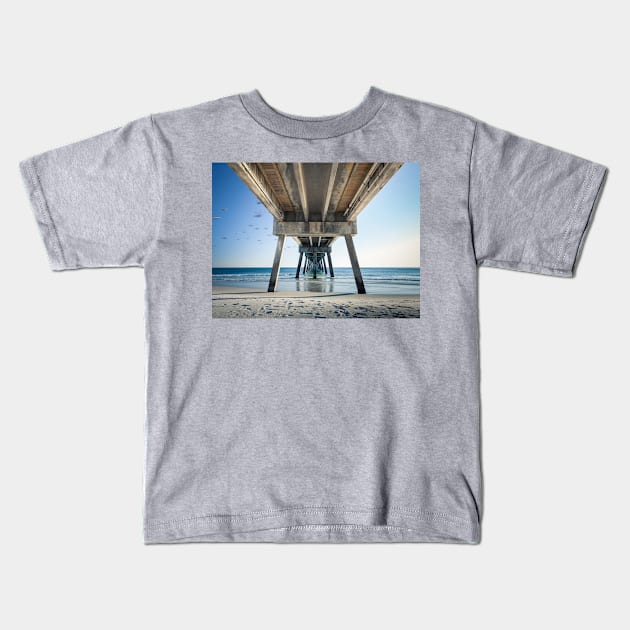 Okaloosa Fishing Pier Kids T-Shirt by mcdonojj